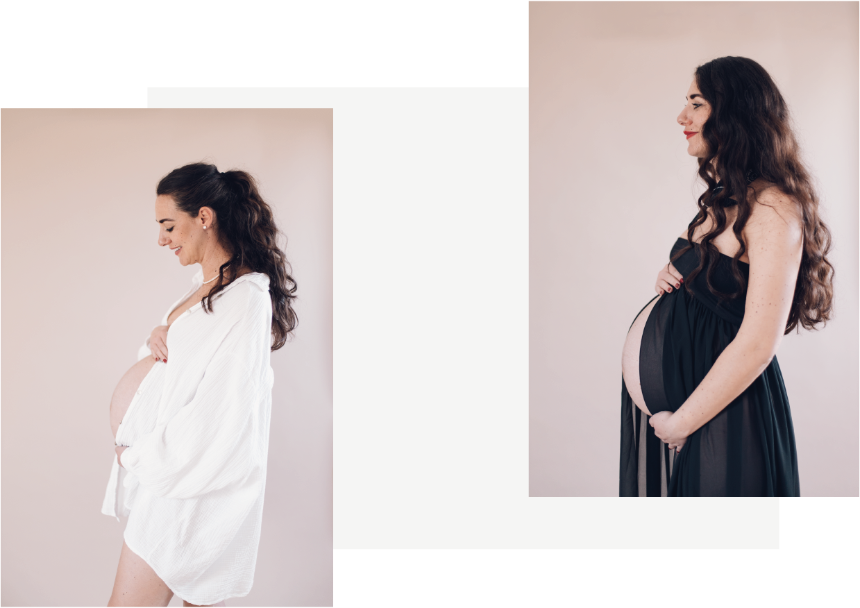 Studioportraits der Schwangerschaft